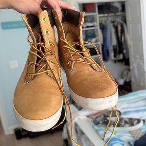 Timberlands, Tan Boots, Size 7